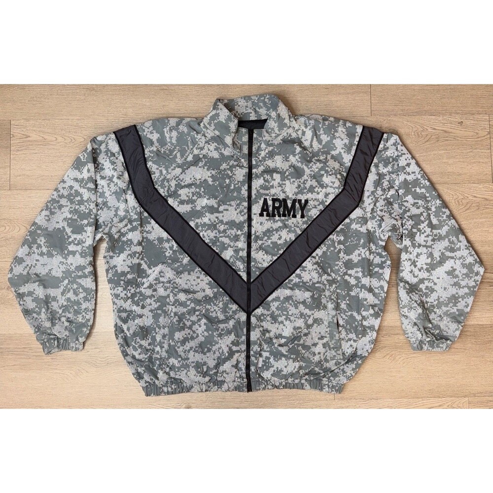 US Military Army APFU IPFU Training Jacket Reflective Digital Camo Large Regular